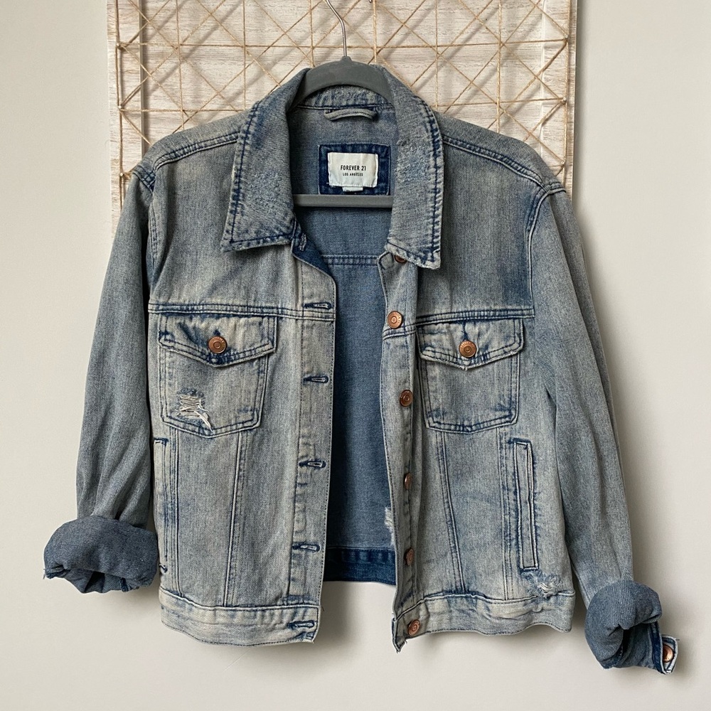 Distressed Denim Jacket